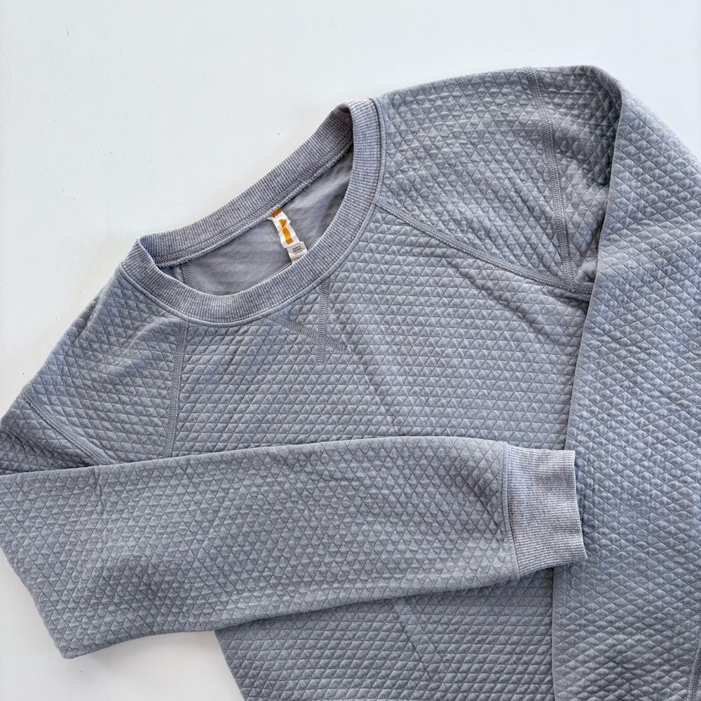 Lucy Light Gray Quilted Top